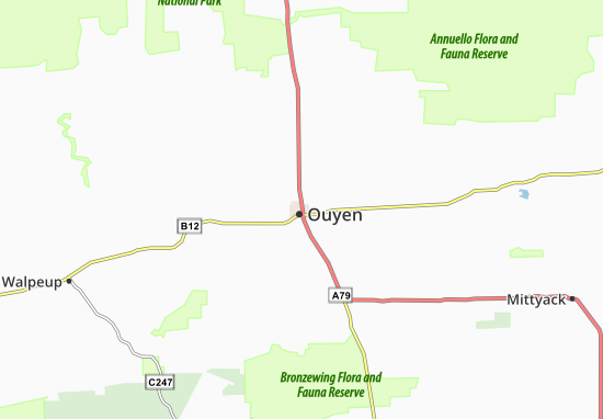 Ouyen Map