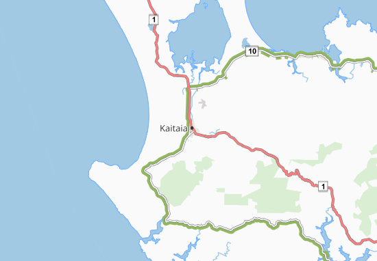 Kaart Plattegrond Kaitaia
