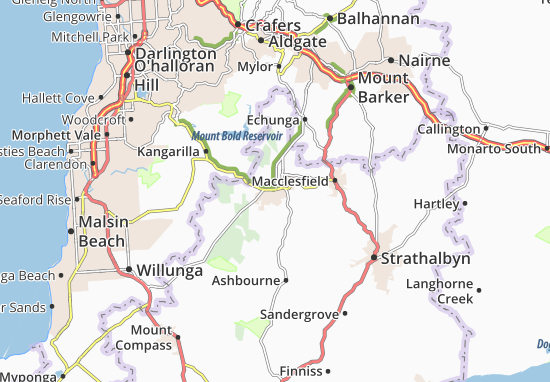 MICHELIN Meadows map - ViaMichelin