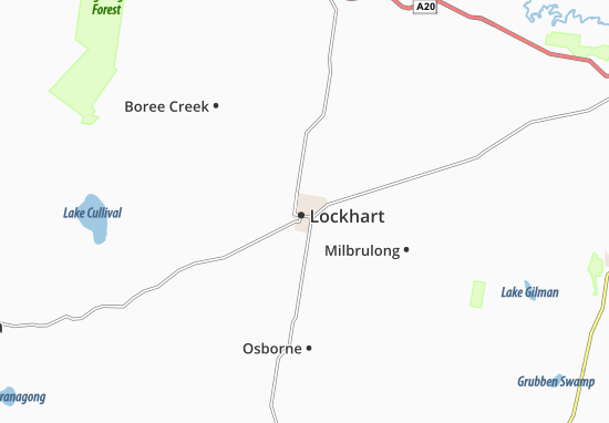 Kaart Plattegrond Lockhart