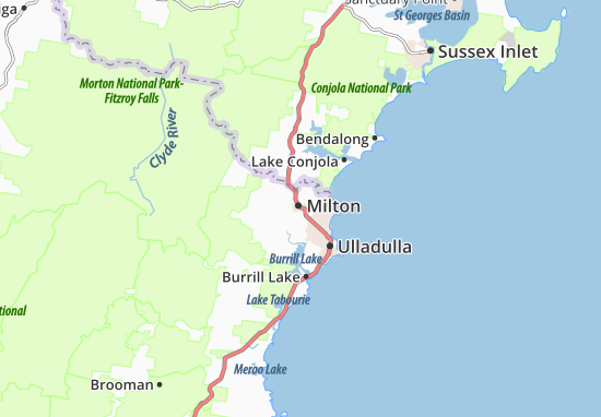 Karte Stadtplan Milton