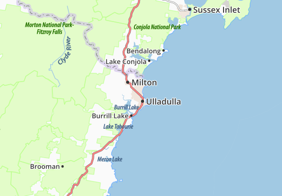 Karte Stadtplan Ulladulla