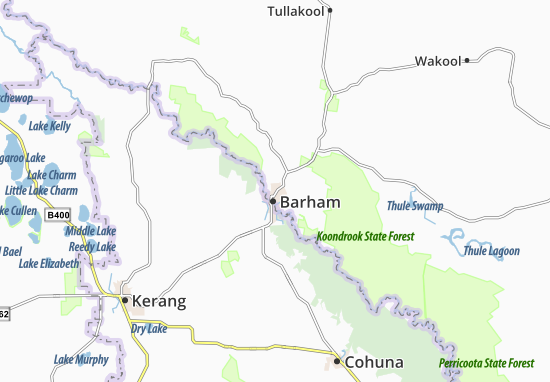 Karte Stadtplan Barham