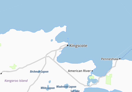 Karte Stadtplan Kingscote