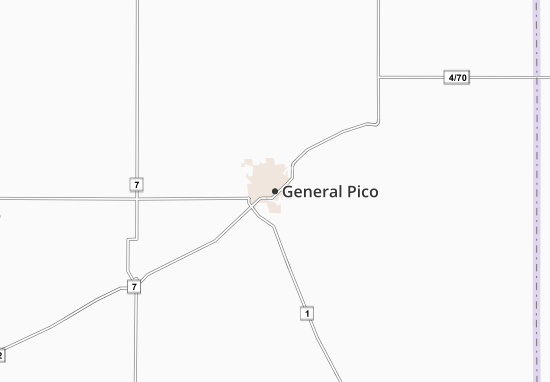Karte Stadtplan General Pico