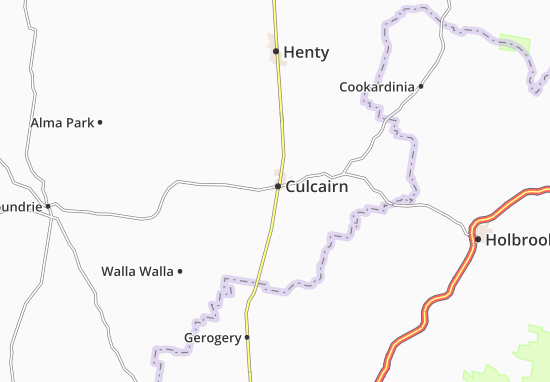 Kaart Plattegrond Culcairn