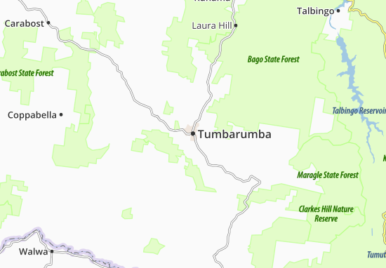 Kaart Plattegrond Tumbarumba