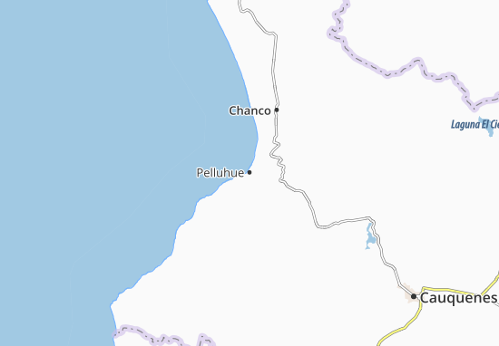 Karte Stadtplan Pelluhue