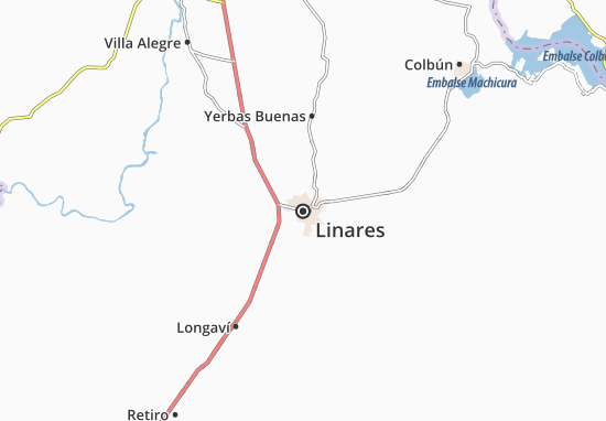 Karte Stadtplan Linares