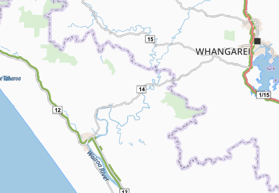 Kaart Plattegrond Maungakaramea