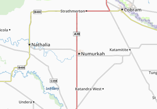 Kaart Plattegrond Numurkah
