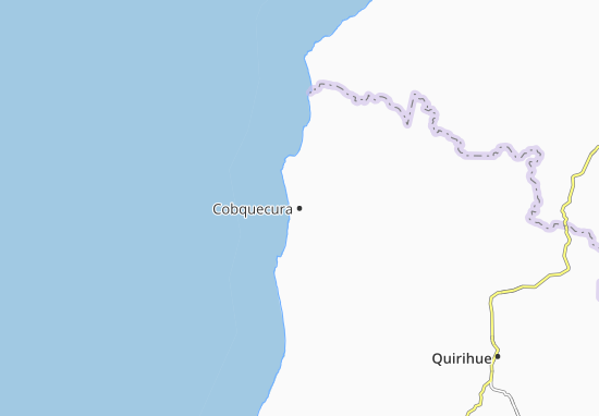 Kaart Plattegrond Cobquecura