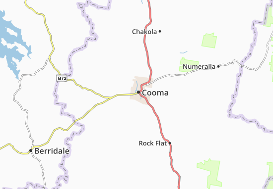 Karte Stadtplan Cooma