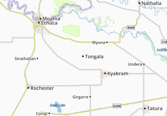 Kaart Plattegrond Tongala