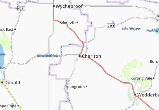 Kaart Plattegrond Charlton