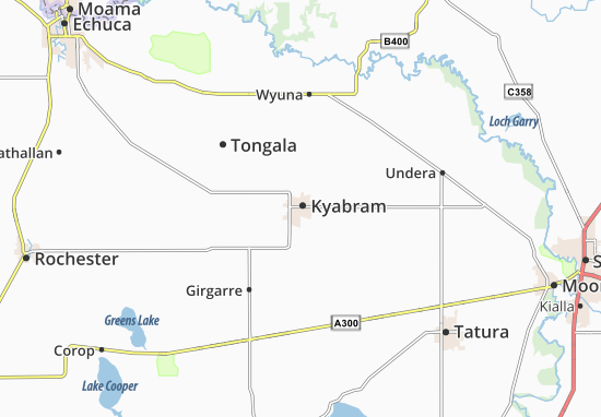 Karte Stadtplan Kyabram