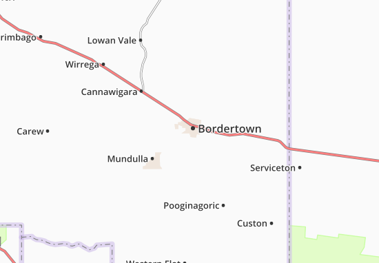 Kaart Plattegrond Bordertown