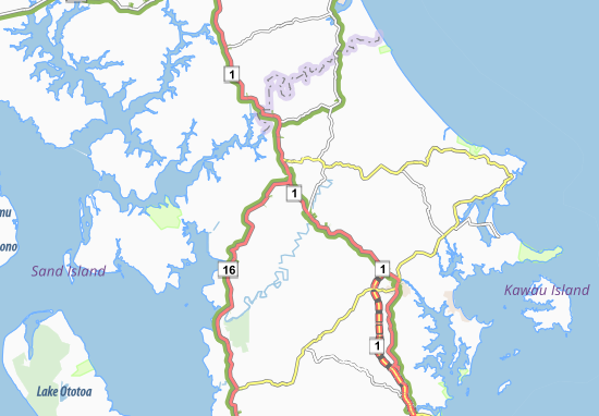 Mapa Wayby