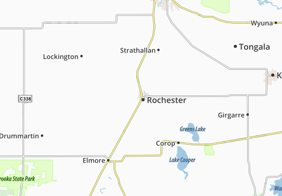 Karte Stadtplan Rochester