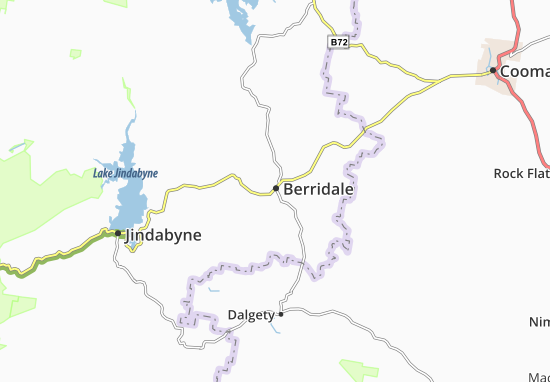 Karte Stadtplan Berridale