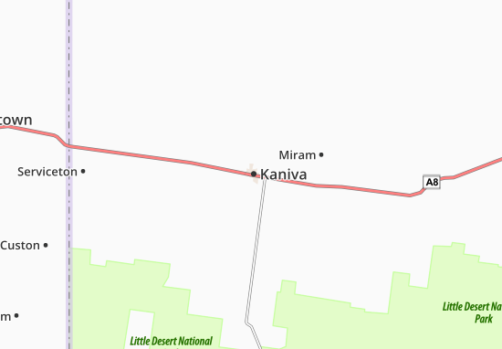 Kaart Plattegrond Kaniva