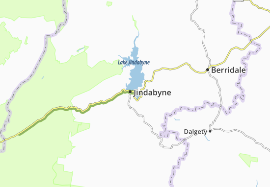 Kaart Plattegrond Jindabyne