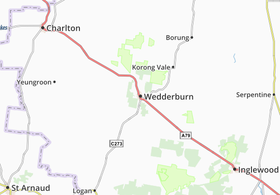 Mapa Wedderburn