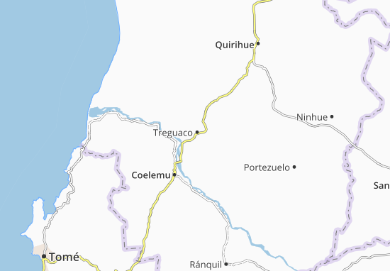 Mapa Treguaco