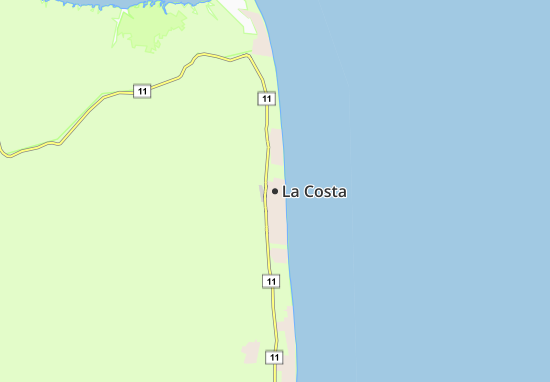 Karte Stadtplan La Costa