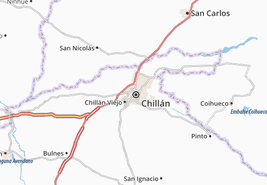 Karte Stadtplan Chillán
