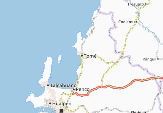Kaart Plattegrond Tomé