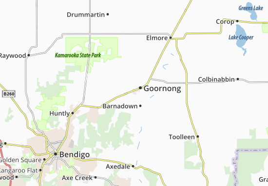 Karte Stadtplan Goornong