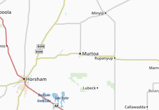 Karte Stadtplan Murtoa