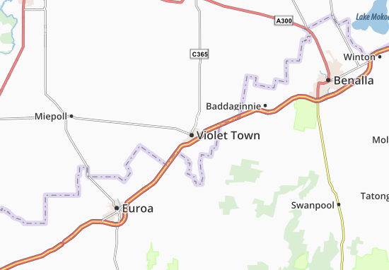 Karte Stadtplan Violet Town