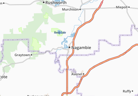 Karte Stadtplan Nagambie