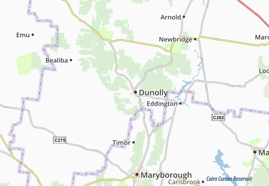 Mapa Dunolly