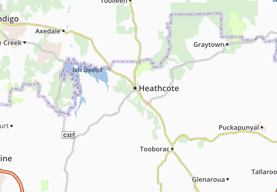 Karte Stadtplan Heathcote