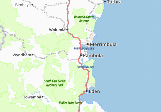 Mapa Pambula