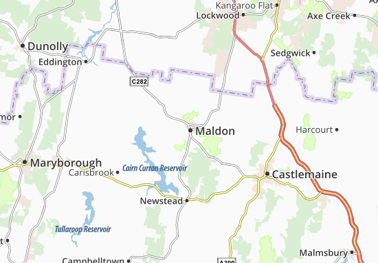 Mapa Maldon