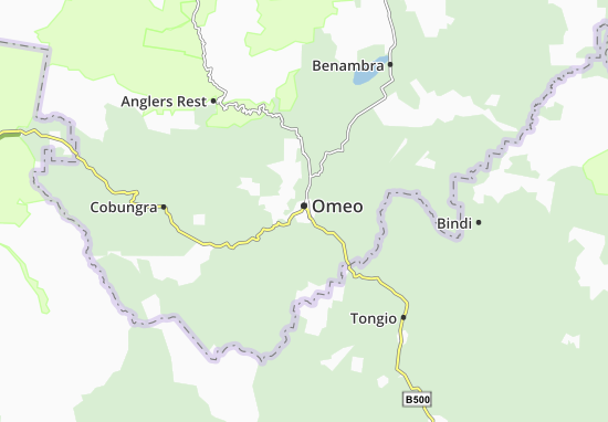 Mapa Omeo