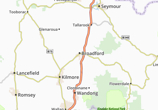 Karte Stadtplan Broadford
