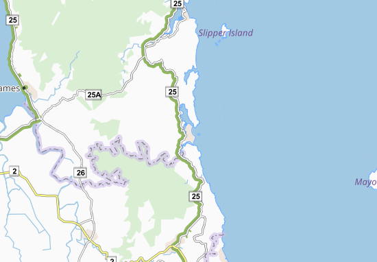 Kaart Plattegrond Whangamata