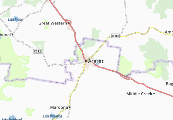 Karte Stadtplan Ararat