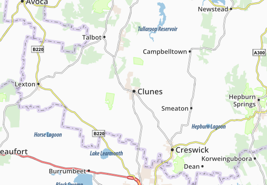 Clunes Map