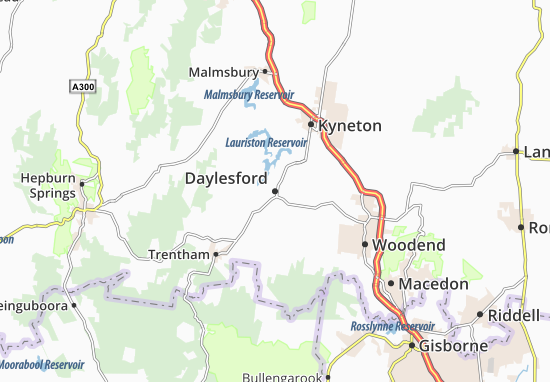 Mapa Daylesford