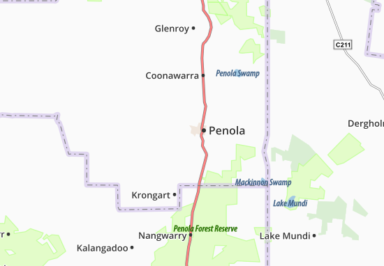 Karte Stadtplan Penola