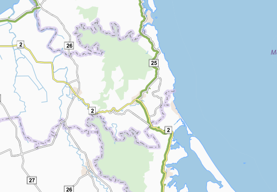 Karte Stadtplan Waihi