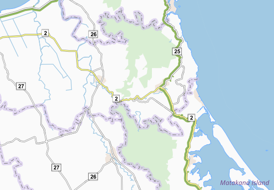 Mapa Waitekauri
