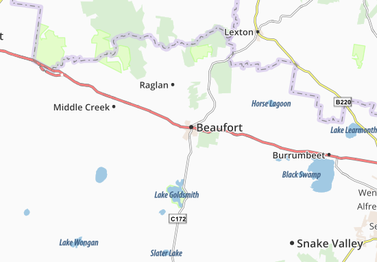 Karte Stadtplan Beaufort