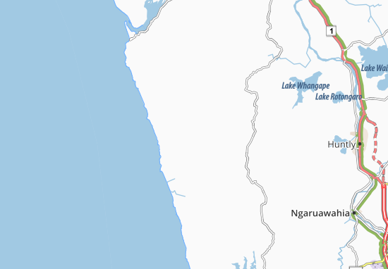 Karte Stadtplan Waikaretu